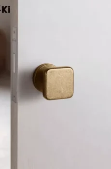 Invisible Interior Door Lock Mid-century Door Handle Hidden Mute Door Lock