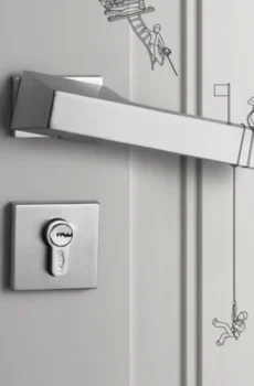 Minimalist Mute Bedroom Interior Door Lock Anti-theft Furniture Hardware