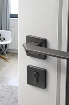 Square Space Folding Door Lock Minimalist Interior Door Security Mute Door Lock