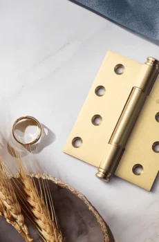 4 Inch Silent Thickened Hinge Pure Copper Flat Ball Bearing Hinge