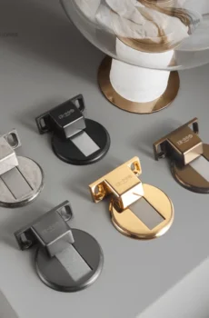 Strong Windproof Door Suction Invisible Zinc Alloy Door Stopper