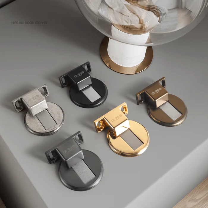 Strong Windproof Door Suction Invisible Zinc Alloy Door Stopper