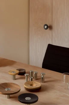 Log & Stainless Steel Ornamental Handles - Oversized Knobs Entryway Clothes Hooks