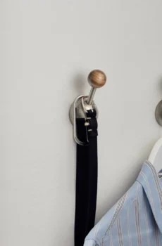 Multifunctional Semicircle Black Walnut Coat Hook & Cabinet Hardware