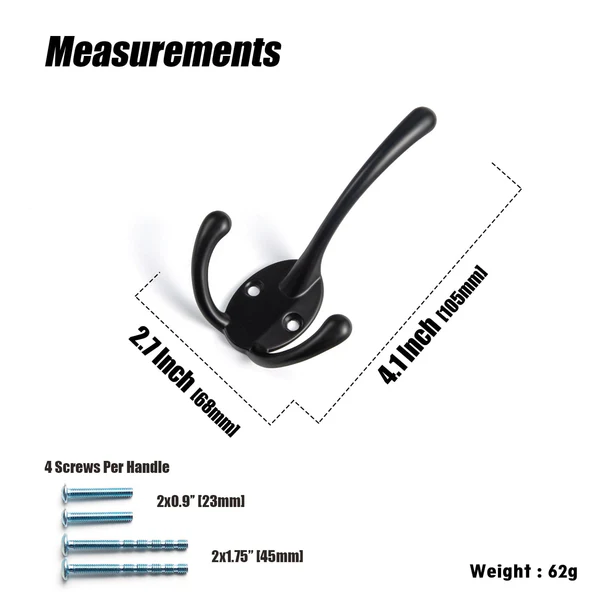 Antique Brass Zinc Alloy Triangle Coat Hooks Affordable Luxury Coat Hooks for Bedroom - Image 5