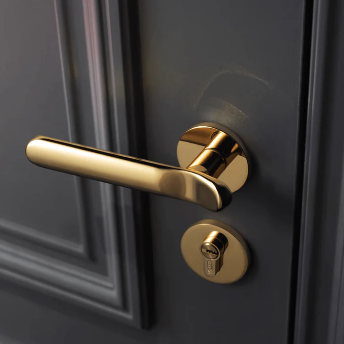 Luxurious Door Lock Set Interior Door Handle Security Mute Door Handle - Image 3