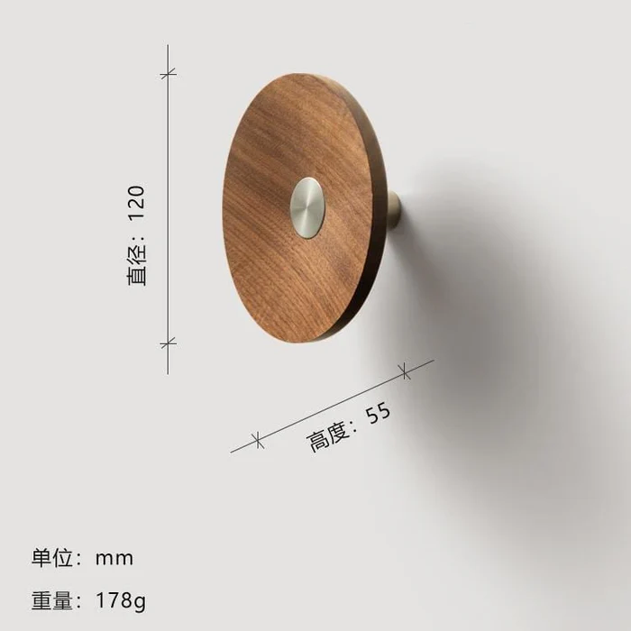 Log & Stainless Steel Ornamental Handles - Oversized Knobs Entryway Clothes Hooks - Image 4