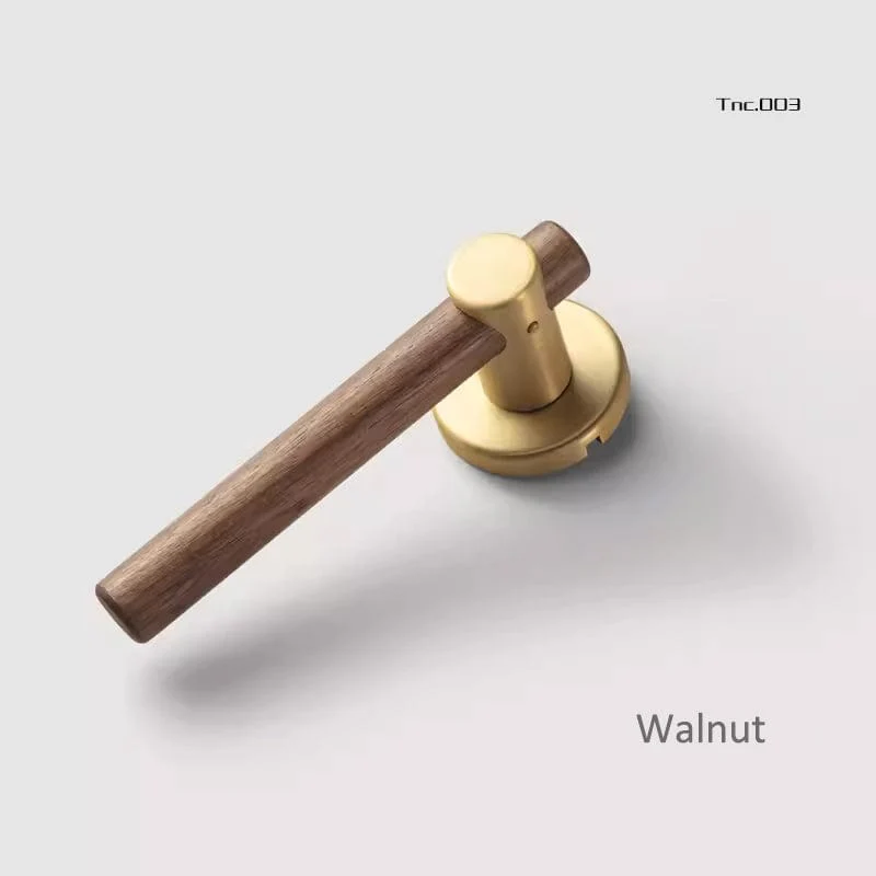 Pure Copper Door Lock Wooden Door Handle Mute Gate Lock Door Hardware - Image 2