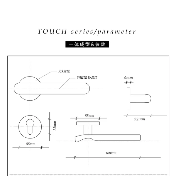 Luxurious Door Lock Set Interior Door Handle Security Mute Door Handle - Image 4