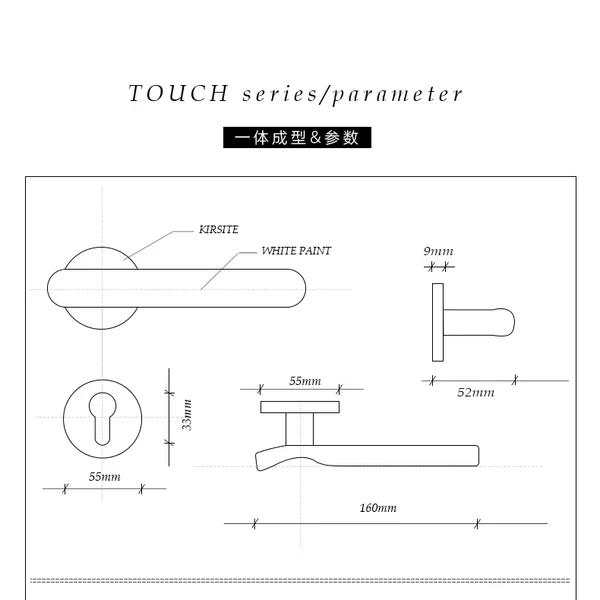 Industrial Style Retro Door Handle Home Security Lock Mute Door Lock - Image 3