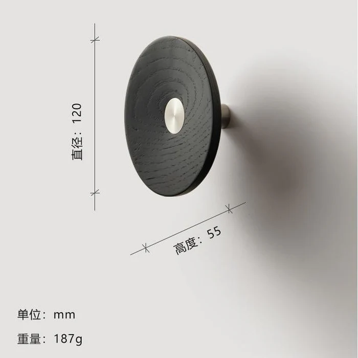 Log & Stainless Steel Ornamental Handles - Oversized Knobs Entryway Clothes Hooks - Image 7