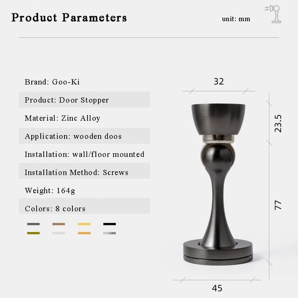 Anti-collision Door Wall Suction Bathroom Strong Magnetic Door Stopper - Image 10