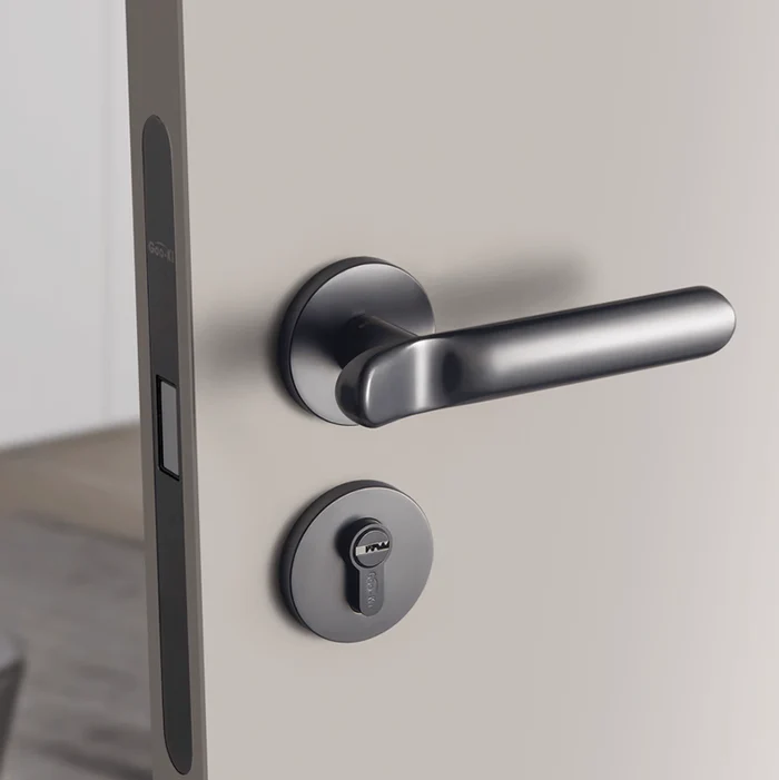 Luxurious Door Lock Set Interior Door Handle Security Mute Door Handle - Image 2