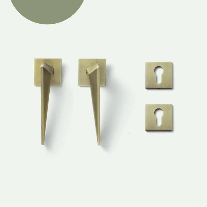 Nordic Bedroom Door Handle Silent Door Lock Interior Bronze Door Lock - Image 3