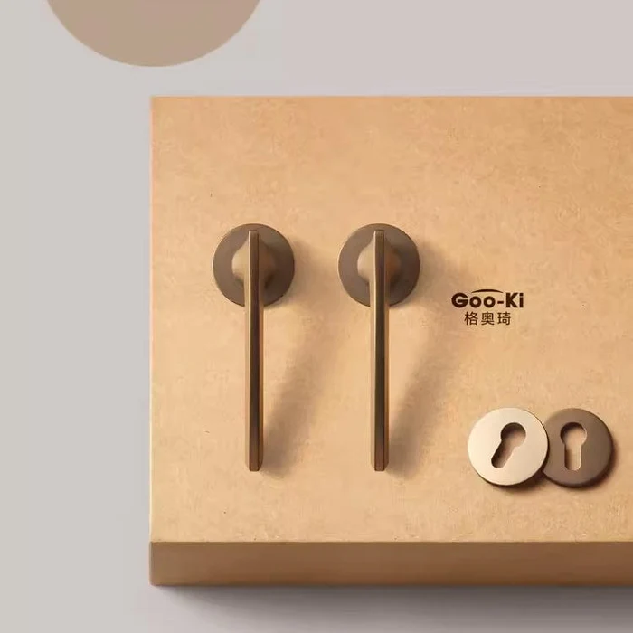 Simple Mute Door Lock Nordic Door Lock Set Bedroom Interior Door Lock - Image 3