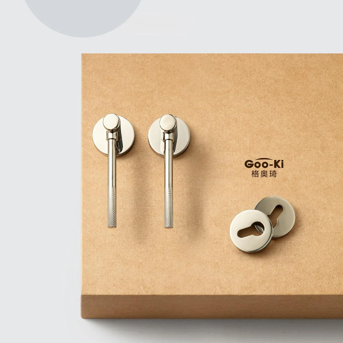 Knurled Craft Interior Door Lock Mute Magnetic Indoor Medieval Door Handle Set - Image 3