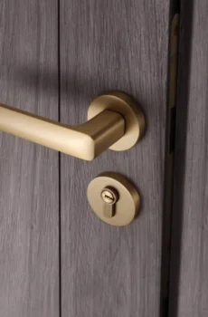 Modern Pure Copper Interior Door Lock Minimalist Luxury Villa Door Handle