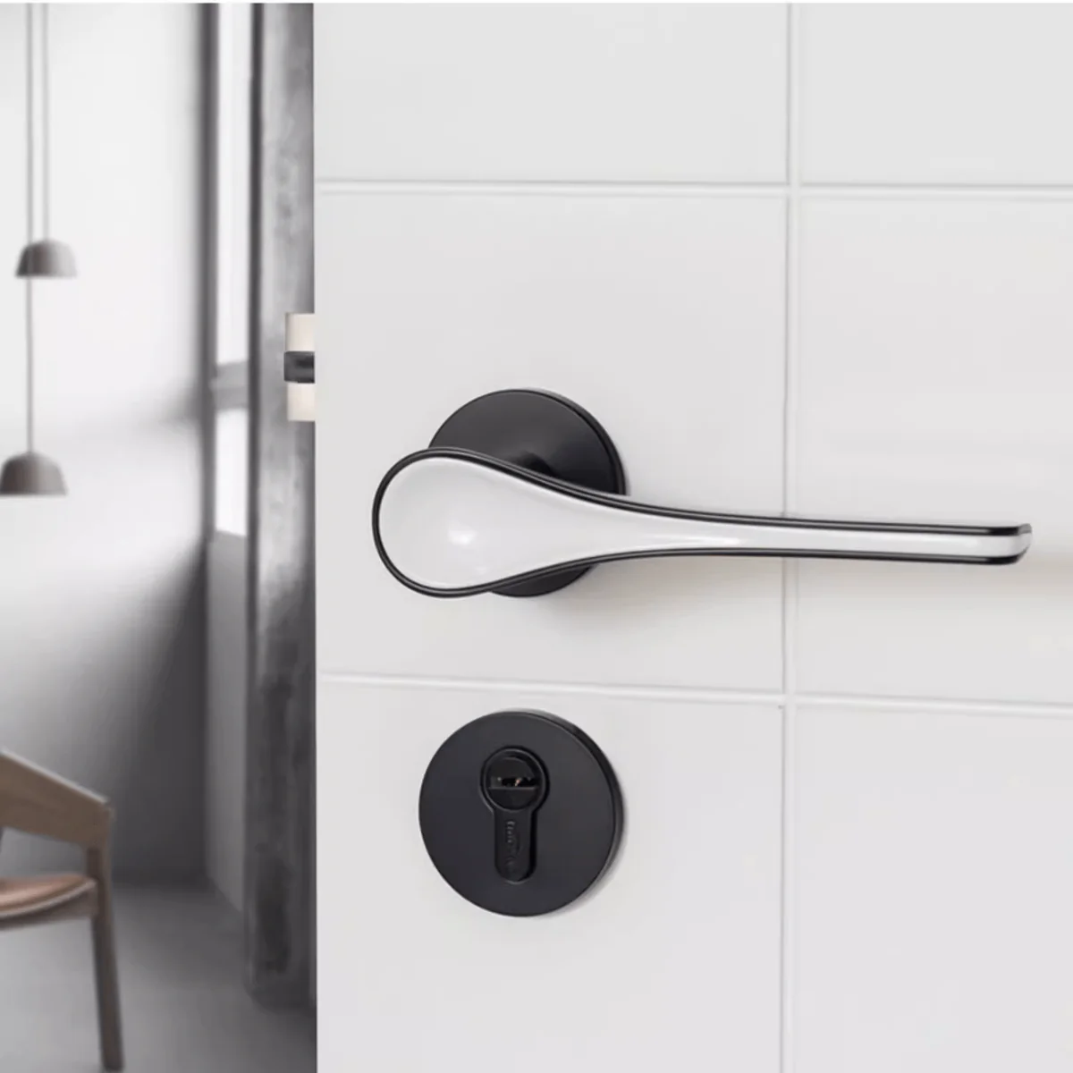 Modern Bedroom Door Lock Security Entry Split Silent Interior Door Lock