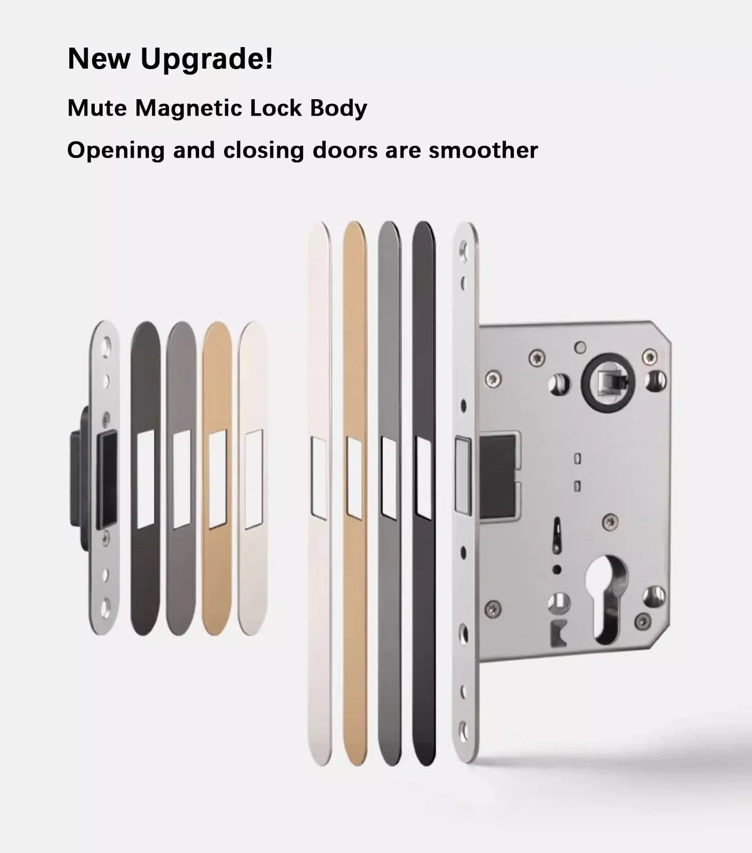 Nordic Bedroom Door Handle Silent Door Lock Interior Bronze Door Lock - Image 5