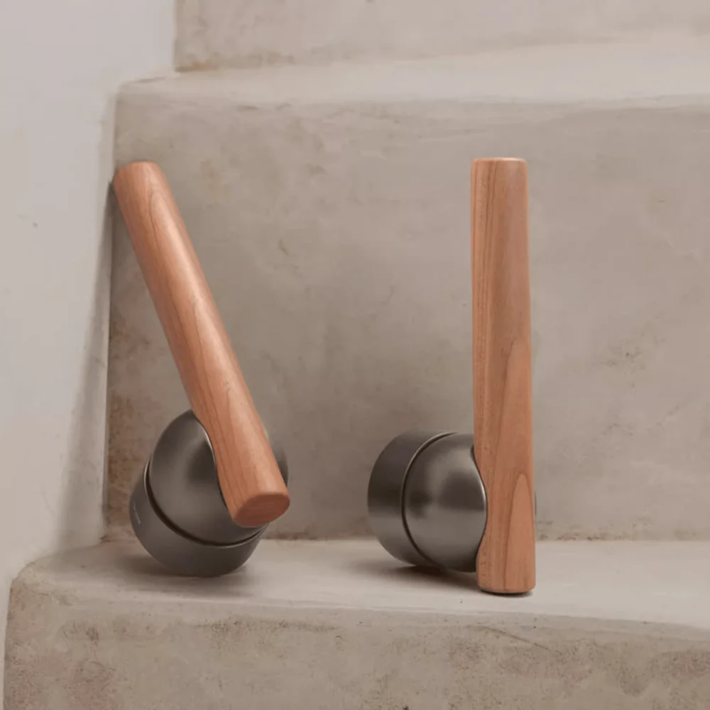 Cherry Wood Door Lock Bedroom Interior Door Handle Anti-theft Home Security Door Lock